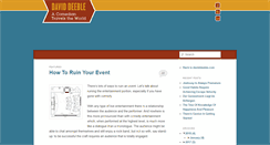 Desktop Screenshot of blog.daviddeeble.com